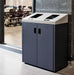 Front-door access opened on Summit double recycling station