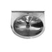 Comac heavy-duty stainless steel sink 14.96×15.35 in built for public washrooms with long-lasting durability