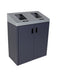 Busch Summit double 114 L station – silver body with grey sloped lids