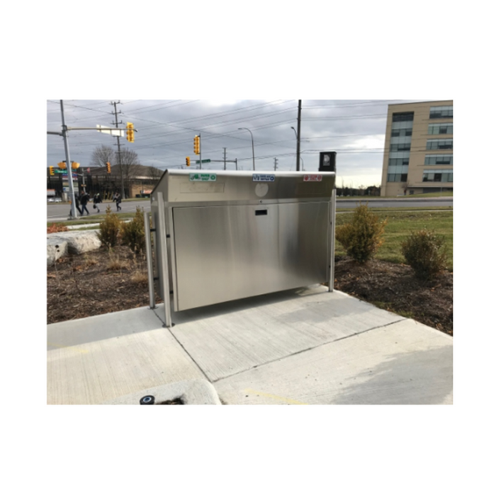 Hazleton 3-stream station with three polyethylene liners removed