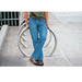 Row of multiple Envyrozone Horseshoe bike racks in outdoor installation