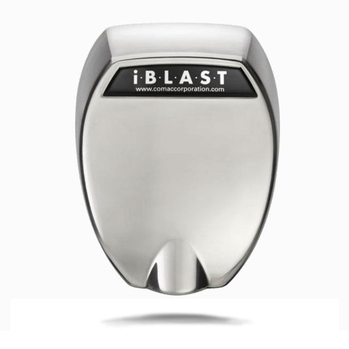 iBlast Series intelligent reinforced steel commercial high-speed hand dryer showing compact design and nozzle