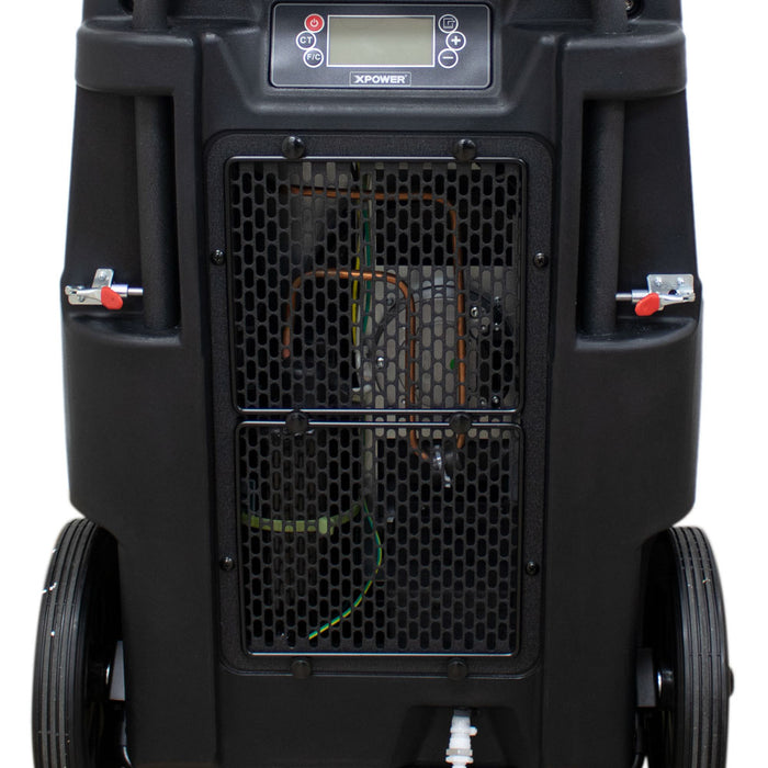 XPOWER XD-165L LGR Dehumidifier, 165 PPD, Auto Purge Pump, Handle and Wheels, view 2 of 14