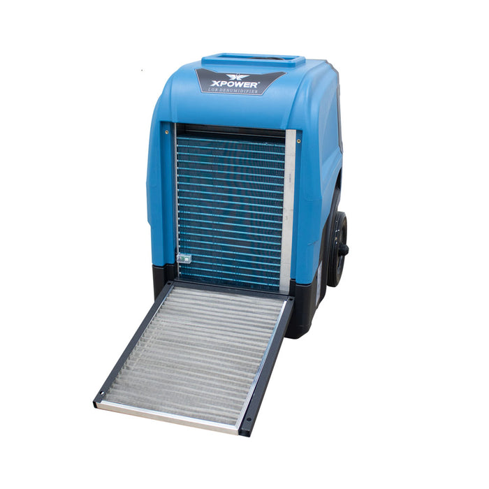 XPOWER XD-165L LGR Dehumidifier, 165 PPD, Auto Purge Pump, Handle and Wheels, view 7 of 14