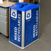 Bag retention clip detail inside Mosaic single recyclables container