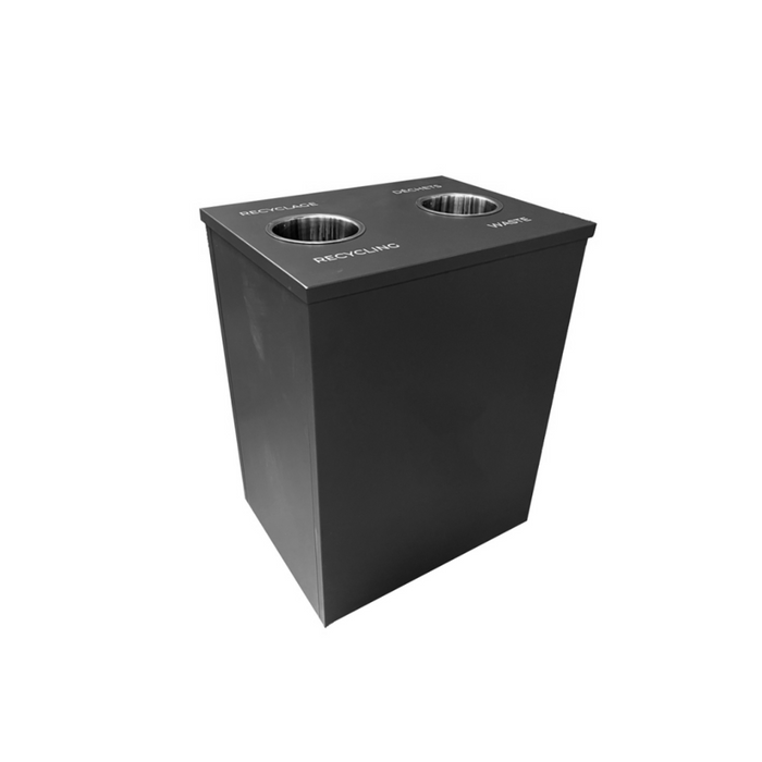 Envyrozone Signature CA-314-M 2-stream 117 L recycling station in powder coated finish