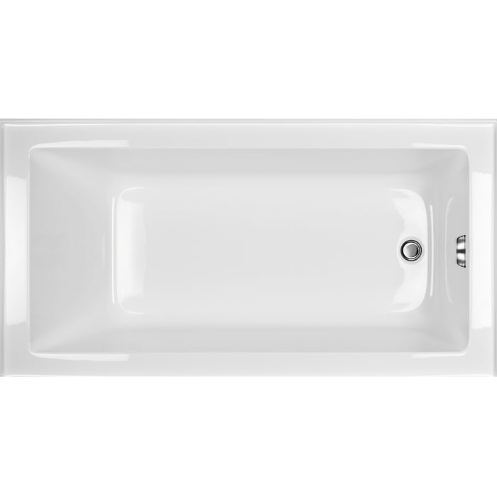 Acritec Lady Rotterdam Pure 7234 Alcove Acrylic Bathtub – 71⅞” x 34” x 21¾” – White