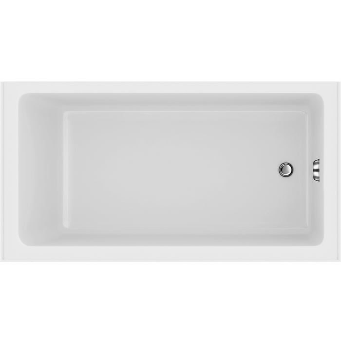 Acritec Simplicity Pure Alcove Acrylic Bathtub – Dimensions Unspecified