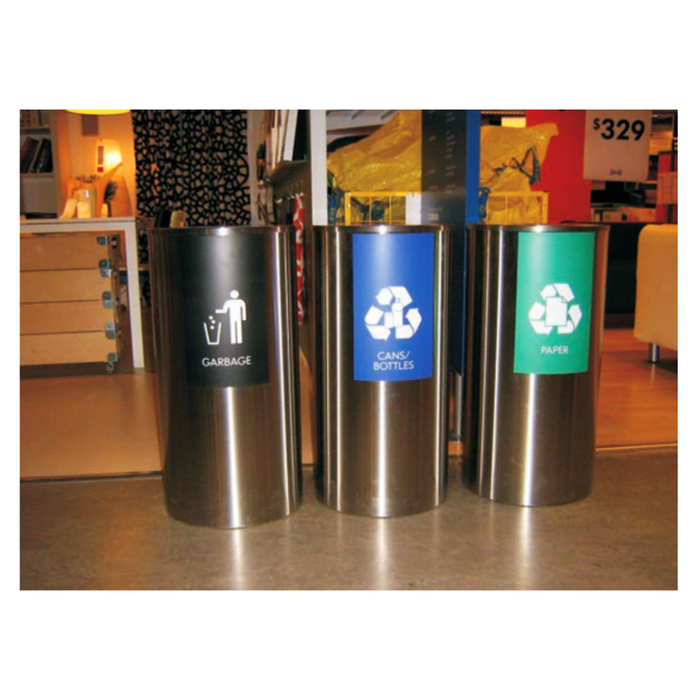 Pillars waste bin showing internal rod bag holder