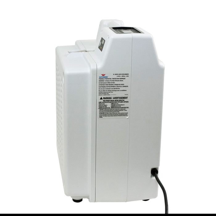XPOWER X-2800 Air Scrubber, 550 CFM, 3-Stage HEPA, Digital Control and Air Quality Monitor, view 8 of 10