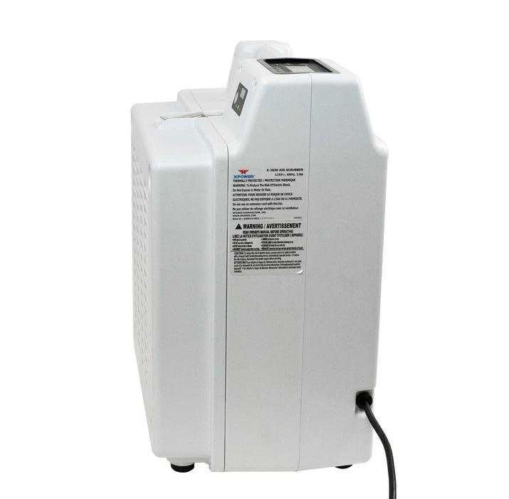 XPOWER X-2830 Air Scrubber, 550 CFM, 4-Stage HEPA, Digital Control and Air Quality Monitor, view 11 of 11