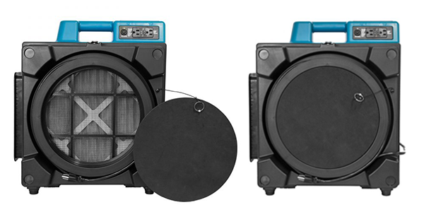 XPOWER X-3400A Air Scrubber, 600 CFM, 3-Stage HEPA, Variable Speed, GFCI Daisy Chain, view 11 of 11