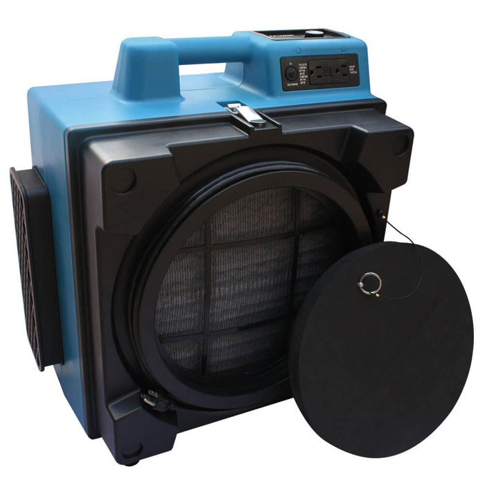 XPOWER X-3400A Air Scrubber, 600 CFM, 3-Stage HEPA, Variable Speed, GFCI Daisy Chain, view 4 of 11