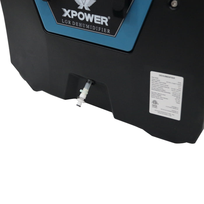XPOWER XD-90L Commercial LGR Dehumidifier, 85 PPD, R32 Refrigerant, Auto Purge Pump, view 4 of 11