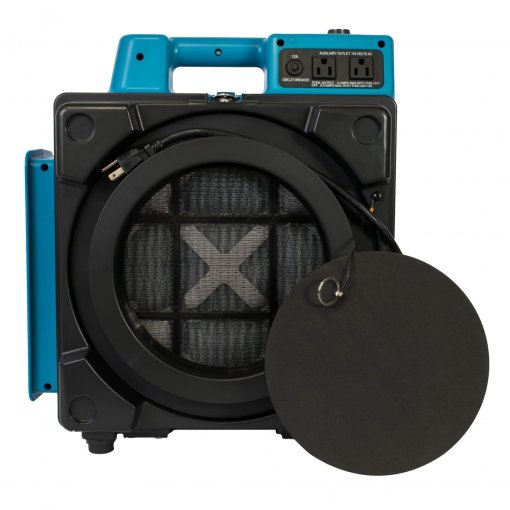 XPOWER X-2480A Mini Air Scrubber, 550 CFM, 3-Stage HEPA, GFCI Daisy Chain, view 3 of 6