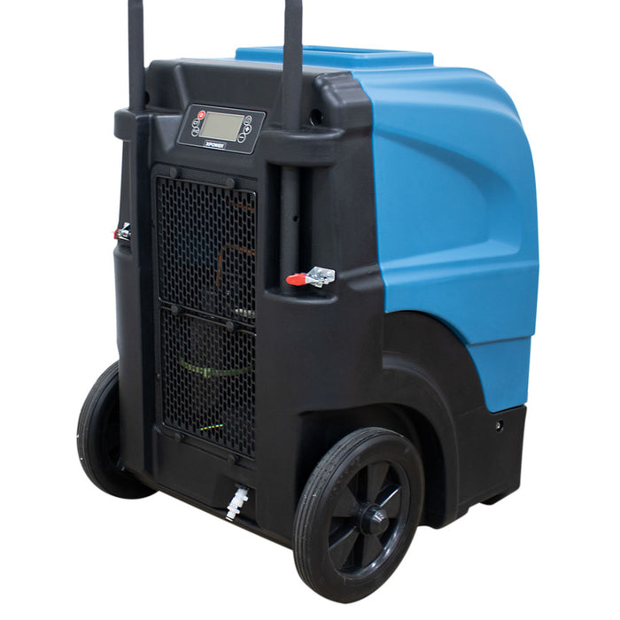 XPOWER XD-165L LGR Dehumidifier, 165 PPD, Auto Purge Pump, Handle and Wheels, view 12 of 14