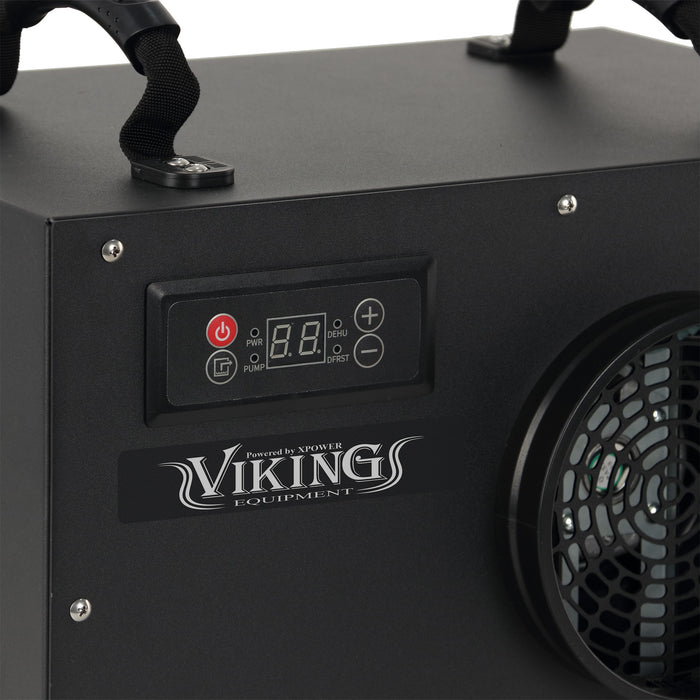 XPOWER Viking BD-65 Commercial Dehumidifier, 60 PPD, Stainless Steel Housing, R32, view 14 of 15